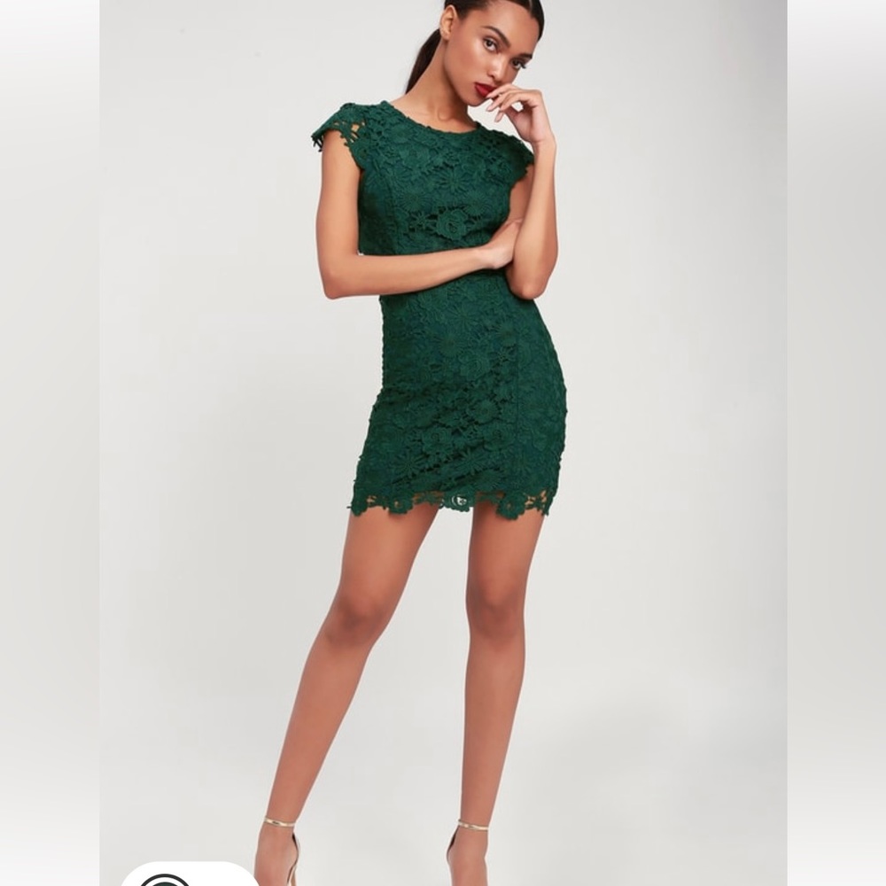 Lulu’s Romance Language Backless Lace Dress